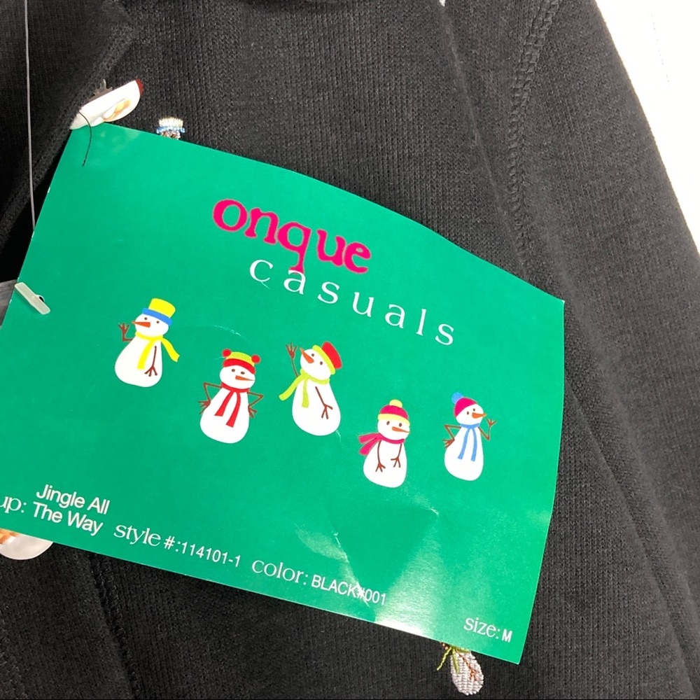 Onque Casuals Jingle All the Way snowman cardigan - Picture 8 of 8